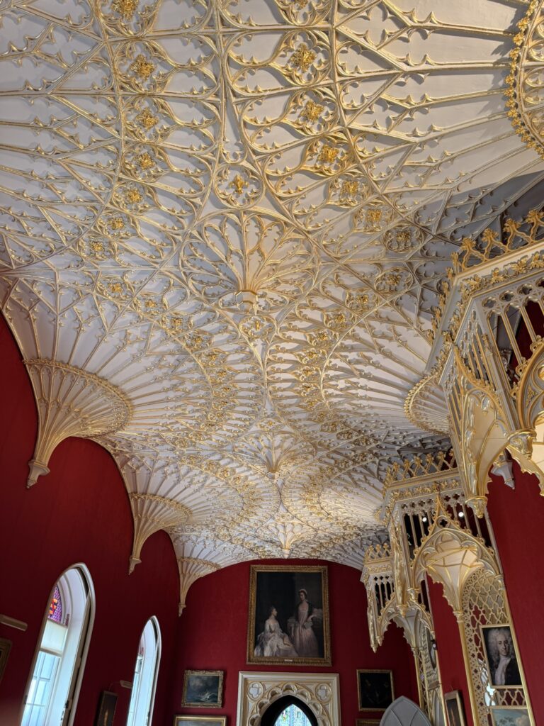 Fake paper machie ceiling at Strawberry hill